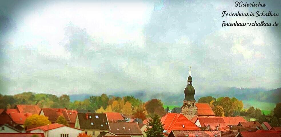 Johanniskirche in Schalkau - Blick über Stadt Schalkau